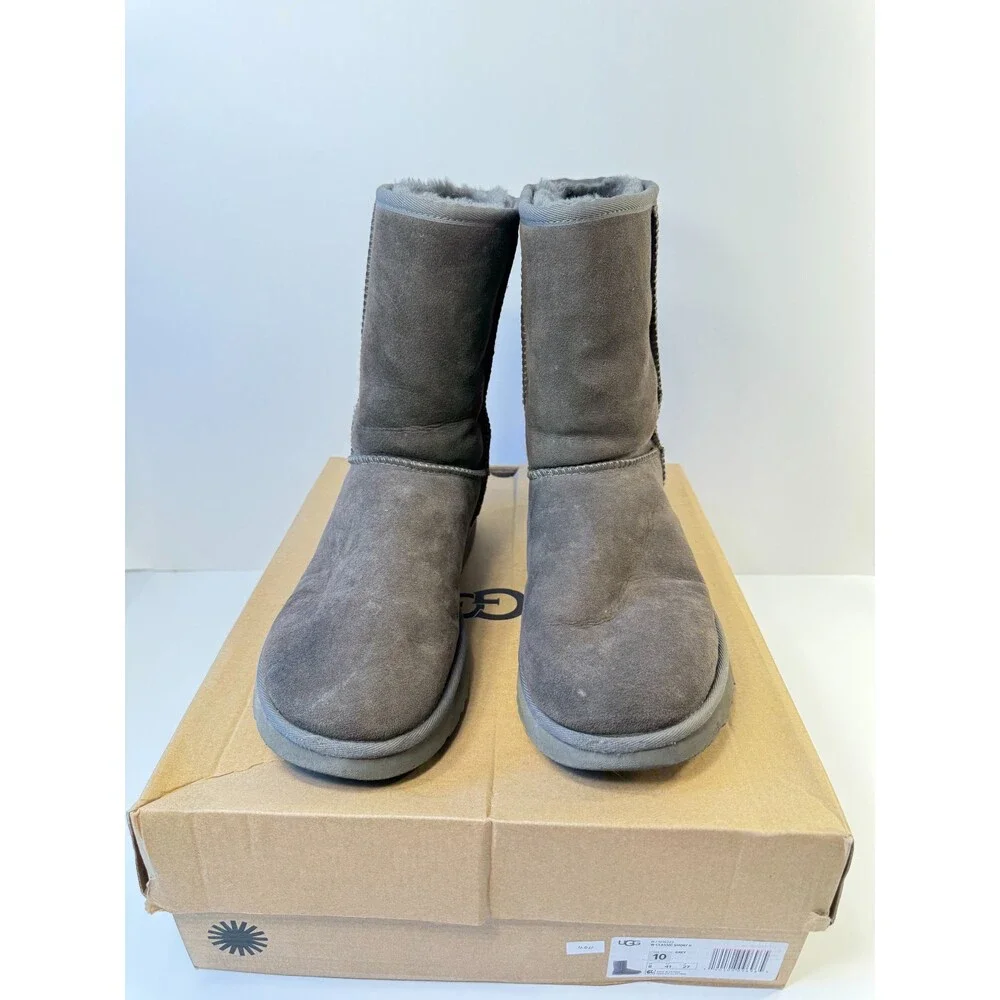 UGG Women's Classic Short Ii Boot, Grey/Brown, 10